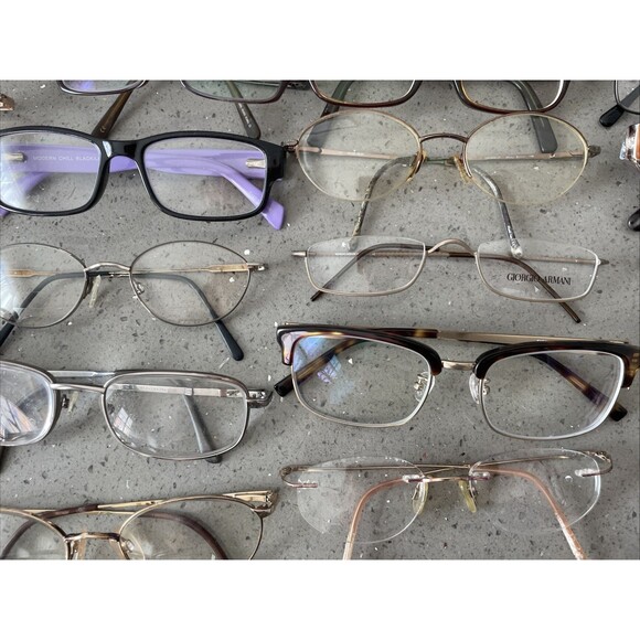 Eyeglasses Eyeglass Frames Only Lot Of 50 Various Brands Mixed Eyewear READ! - Picture 7 of 16